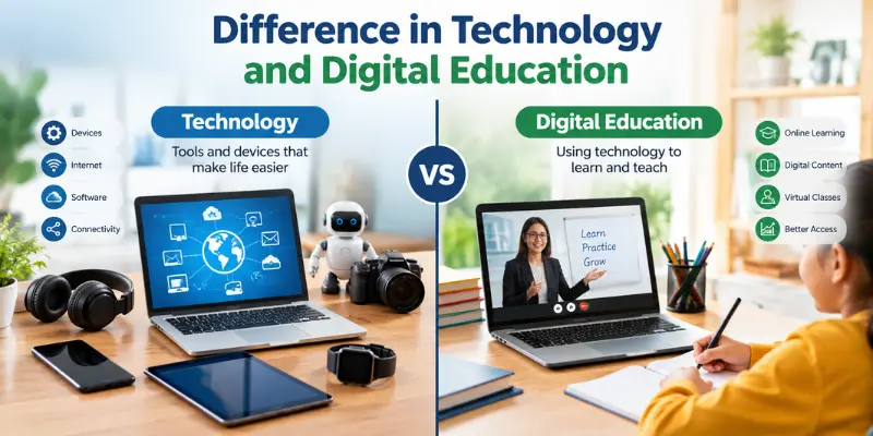 NEP 2020 vs National Education Policy 1986: Key Differences, Features & Impact Difference between technology and digital education