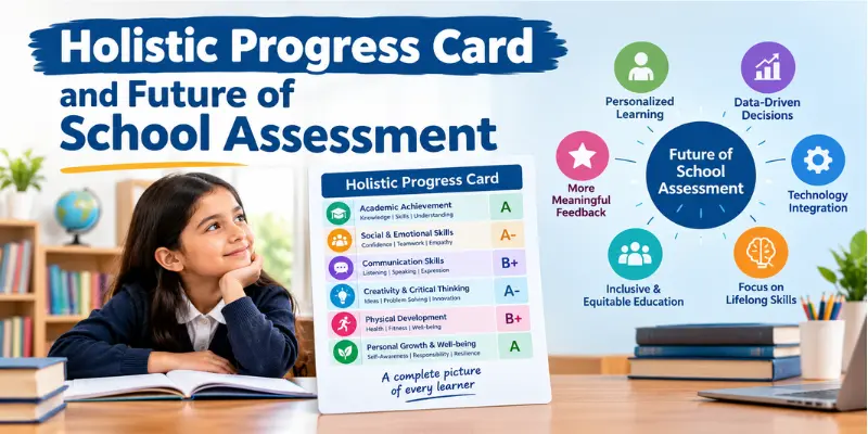 Holistic Progress Card representing the future of school assessment