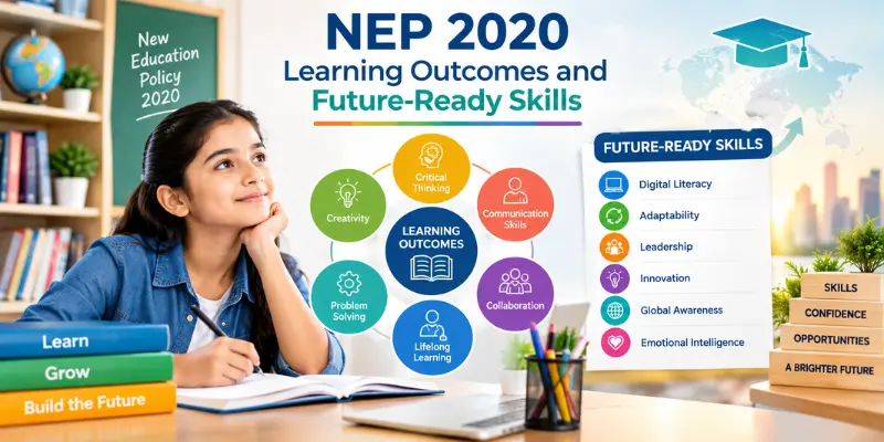 NEP 2020 learning outcomes developing future-ready skills such as creativity, collaboration, communication, and problem-solving